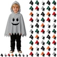 thumbnail image 1 of Kids Halloween Costumes Unisex Ghost Face Costumes Hooded Cape Pants Two Piece Set Costumes for Kids Boys 4-5 Years, 1 of 9