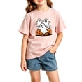 thumbnail image 1 of Kids Halloween Graphic Tee, Crew Neck Short Sleeve T-Shirt, Cute Summer Casual Top for Boys and Girls, 1 of 3
