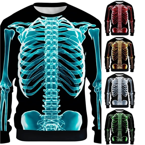 Kids Halloween Print Crewneck Sweatshirt Long Sleeve Casual Pullover Top