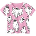 thumbnail image 1 of Kids Halloween T-Shirt Themed Short Sleeve Top For Girls Boys Childrens Party Outfit, 1 of 3