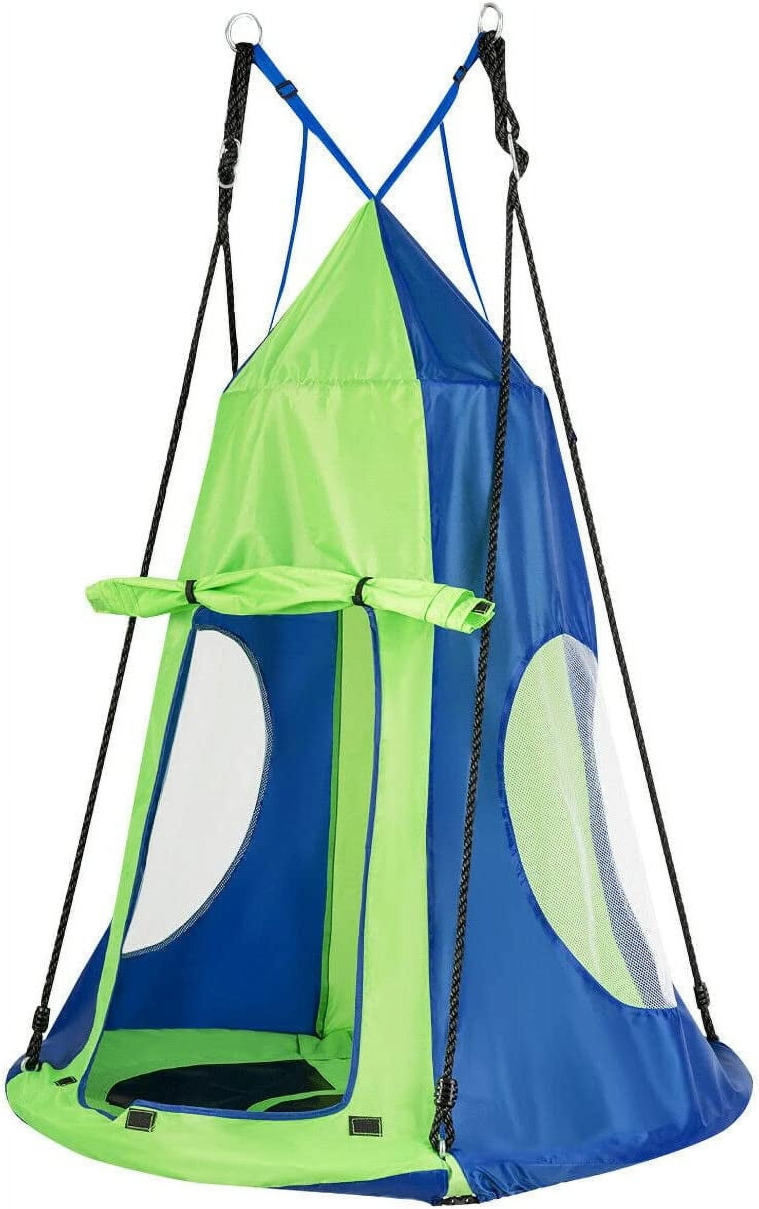 Kids Hanging Hammock Chair, Swing Tent Seat for Indoor Outdoor Bedroom