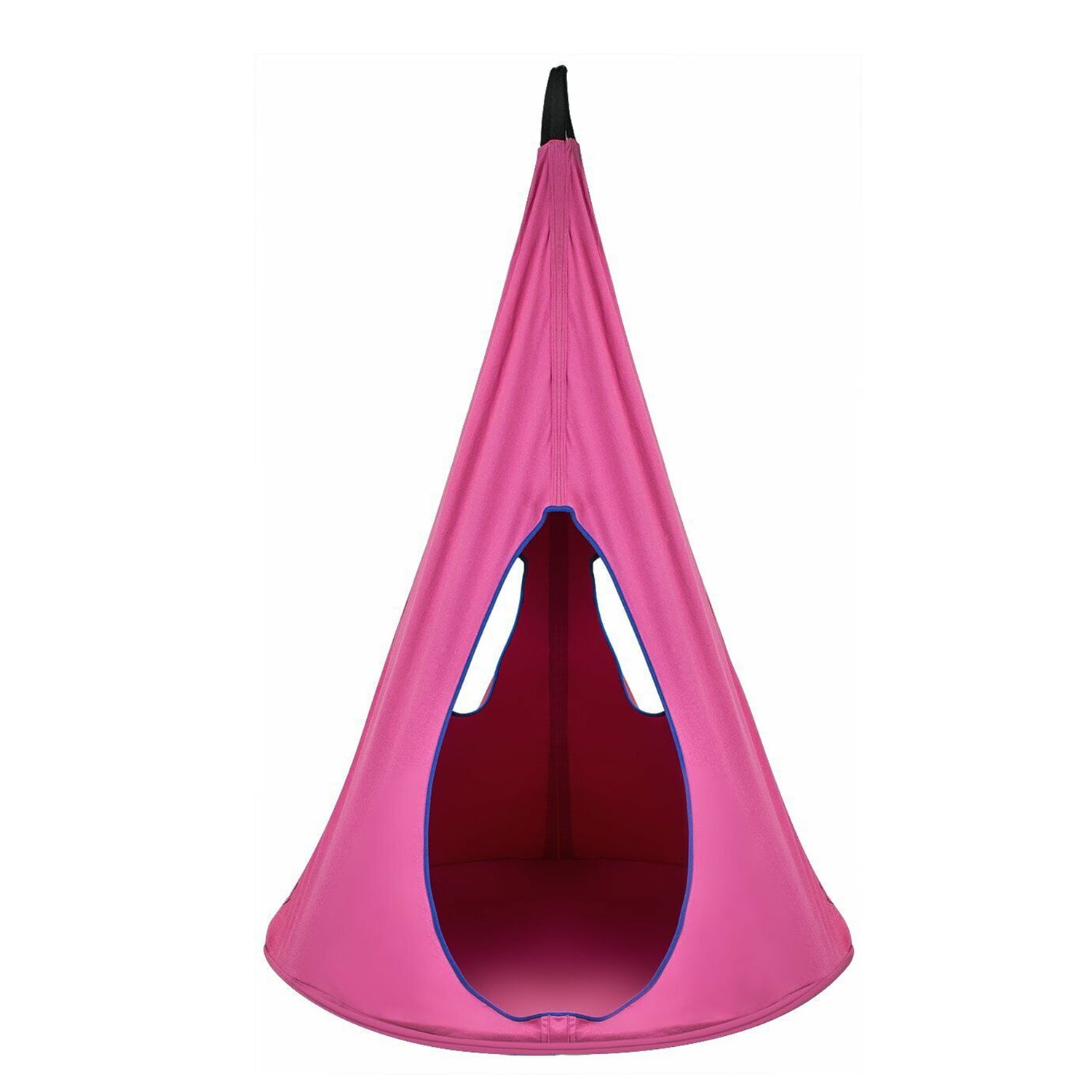 Pink Weather-Resistant Hanging Hammock Chair for Kids
