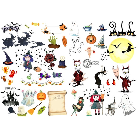 Kids Happy Halloween Decoration Autocollant Stationery Scrapbooking Planner Sticker Cute Travel Toy Paper Stickers