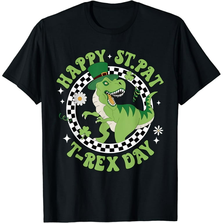 Kids Happy St. Pat T-Rex Day Cute St. Patrick's Pun Gift Kids Happy St. Pat T-Rex Day Cute St. Patrick's Pun Gift