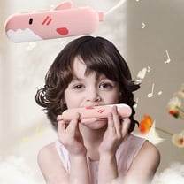 Kids Harmonica 16 Holes with Case, Musical Instruments for Beginners Children, Educational Toys for Toddlers Ages 3 4 5 6, Blue or Pink, 7.09 x 2.36 x 1.38 inches