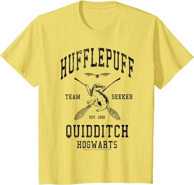 Kids Harry Potter Hufflepuff Bold Team Seeker T-Shirt - Walmart.com