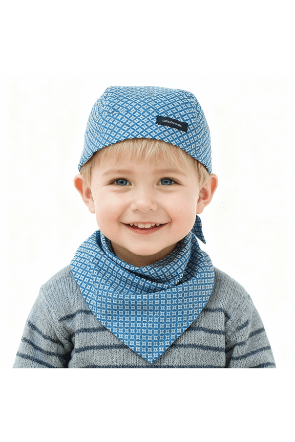 Kids Hat Handsome and Cute Copper Pirate Hat Cotton Set Single Hat for Boy and Girl 0-3 Year old