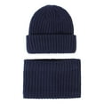 thumbnail image 1 of Kids Hats & Caps Toddler Kids Boys Girls Hat Scarf Set Winter Warm Cute Solid Knit Cap Neck Warmer, 1 of 3