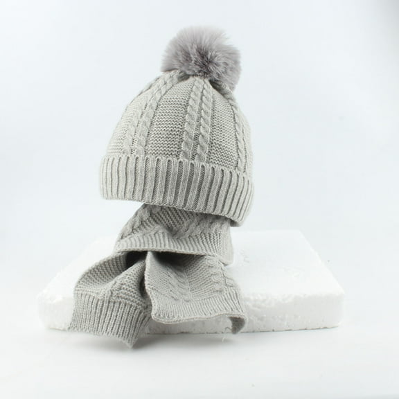 Kids Hats Winter Thick Scarf Knit Caps Warm Hat for Kids Hats for Boys Girl Essentials