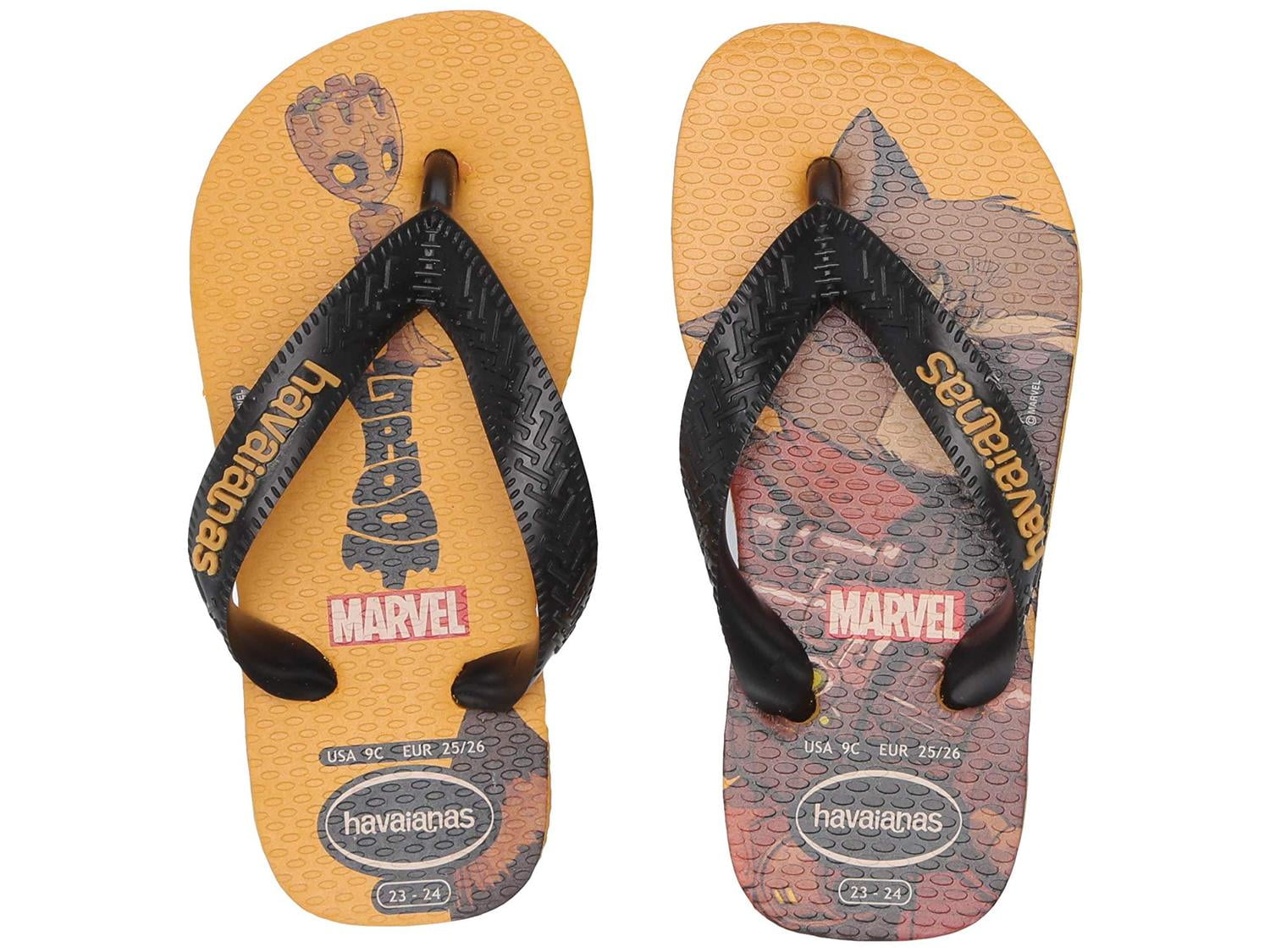 Kids Havaianas Boys Marvel Rubber Pull On, Banana Yellow, Size - Main Image