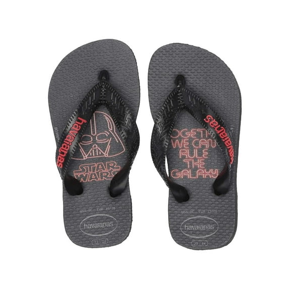 Kids Havaianas Boys star wars Slip On, Black/Red,  Size Toddler 10.0