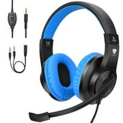 Kids Headphones with Microphone,85/94dB Safe Volume, 3.5mm Stereo Over-Ear Gaming Headset for School  Volume Control Compatible with PS4, PS5, New Xbox One