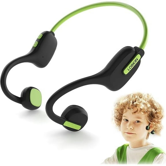 Kids Headphones Open Ear,Bluetooth 5.3 Air Conduction Wireless Lightweight Kids Earbuds IPX5 Waterproof with Microphone for School,Home and Outdoor Activities Gifts for Boys Girls