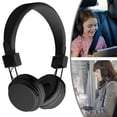 thumbnail image 1 of Kids Headphones, Wired Earphone for Boys Girls, 3.5mm Foldable Headset Suitable for Smartphones, Tablets, Black, 1 of 7
