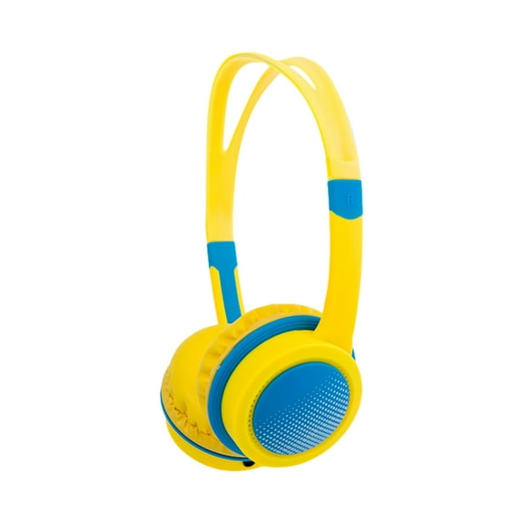 Kids Headphones, Wired Headphones for Kids Over Ear with Microphone, 85/94dB Volume Limiter Headphone for Girls Boys, Foldable Headphone for Learning & Entertainment,Gradient (Yellow)