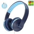 thumbnail image 1 of Kids Headphones for School, Seenda Lightweight Foldable On-Ear Headphones with Microphone, 1 of 7