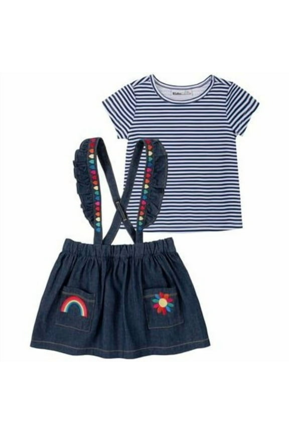 2pc. Rainbow Jumper Set Girls Size 6