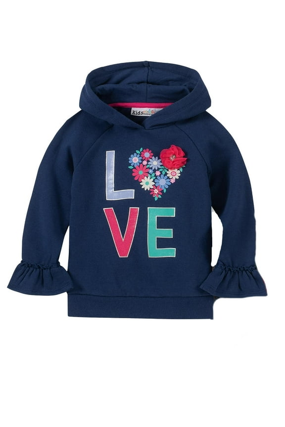 Baby Girls Love Hoodie;3/6M