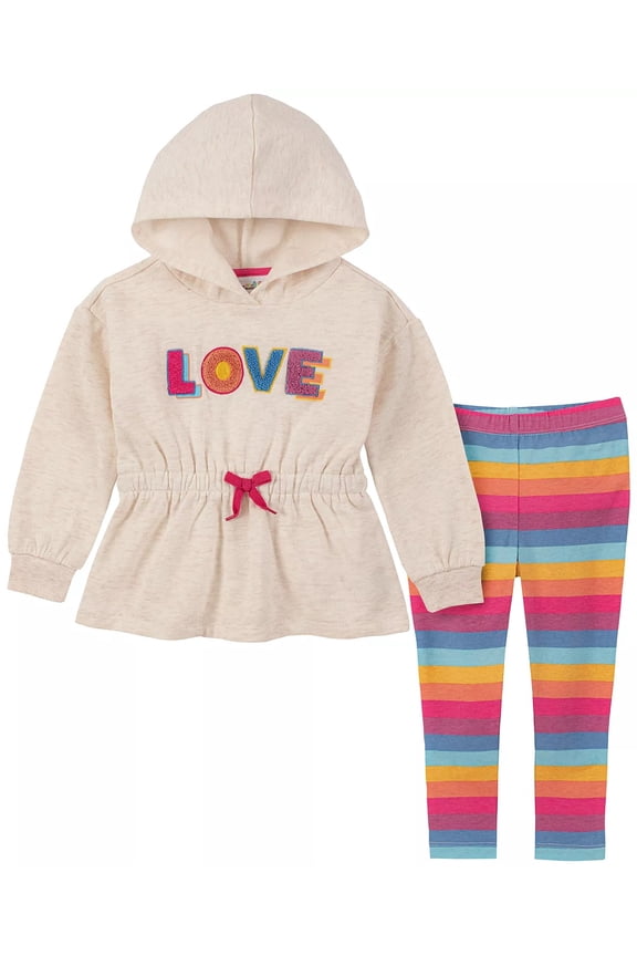 Girls 2T-4T Love 2-Piece Legging Set (Multi 2T)
