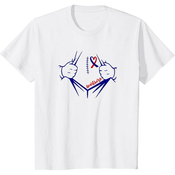 Kids Heart Hero CHD Warrior Present CHD Congenital Heart Disease T-Shirt