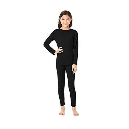 Kids Heat Baselayer Set,Black,Large