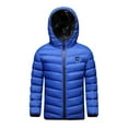 thumbnail image 1 of Kids Heated Jacket with Hood Boys Girls Winter Coats Waterproof Windproof Heated Vest USB Charging Electric Body Warmer, 1 of 2