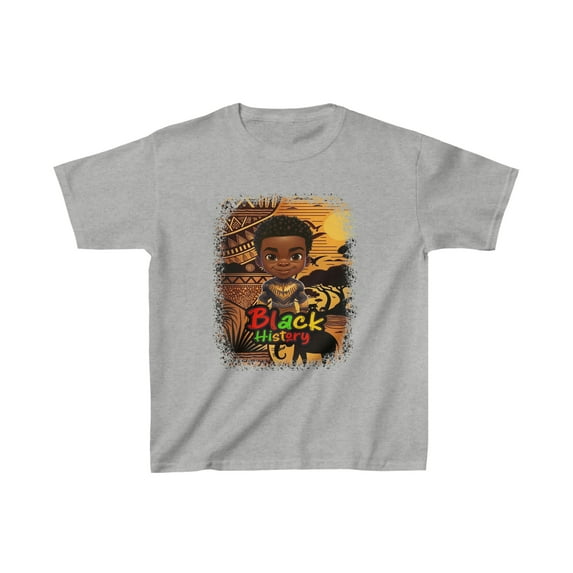 Kids Heavy Cotton Tee, Black History Month T-shirt, Black History