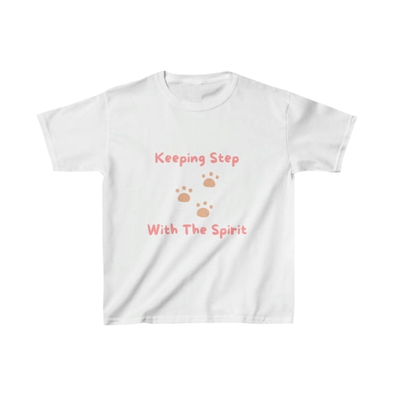 Kids Heavy Cotton™ Tee Boy or Girl | Keeping Step (Play or Outdoor Shirt)