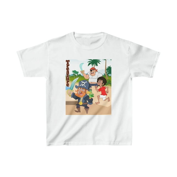 Kids Heavy Cotton Tee - The Ferocious Pirate Redmane and his Crew