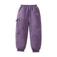 thumbnail image 1 of Kids Heavyweight Lined Snow Pants Windproof Water Resistant Soft Fabric Boys Girls Ages 2-13 Winter Outdoor Ski Travel Wear, 1 of 8