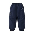 thumbnail image 1 of Kids Heavyweight Lined Snow Pants Windproof Water Resistant Soft Fabric Boys Girls Ages 2-13 Winter Outdoor Ski Travel Wear, 1 of 8