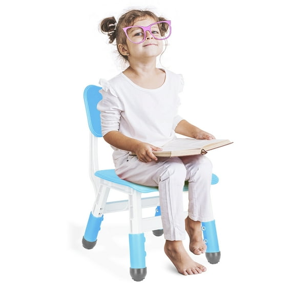 Kids Height Adjustable Toddler Chair Max Load 220LBS Plastic Indoor Outdoor for Children Two-Pack