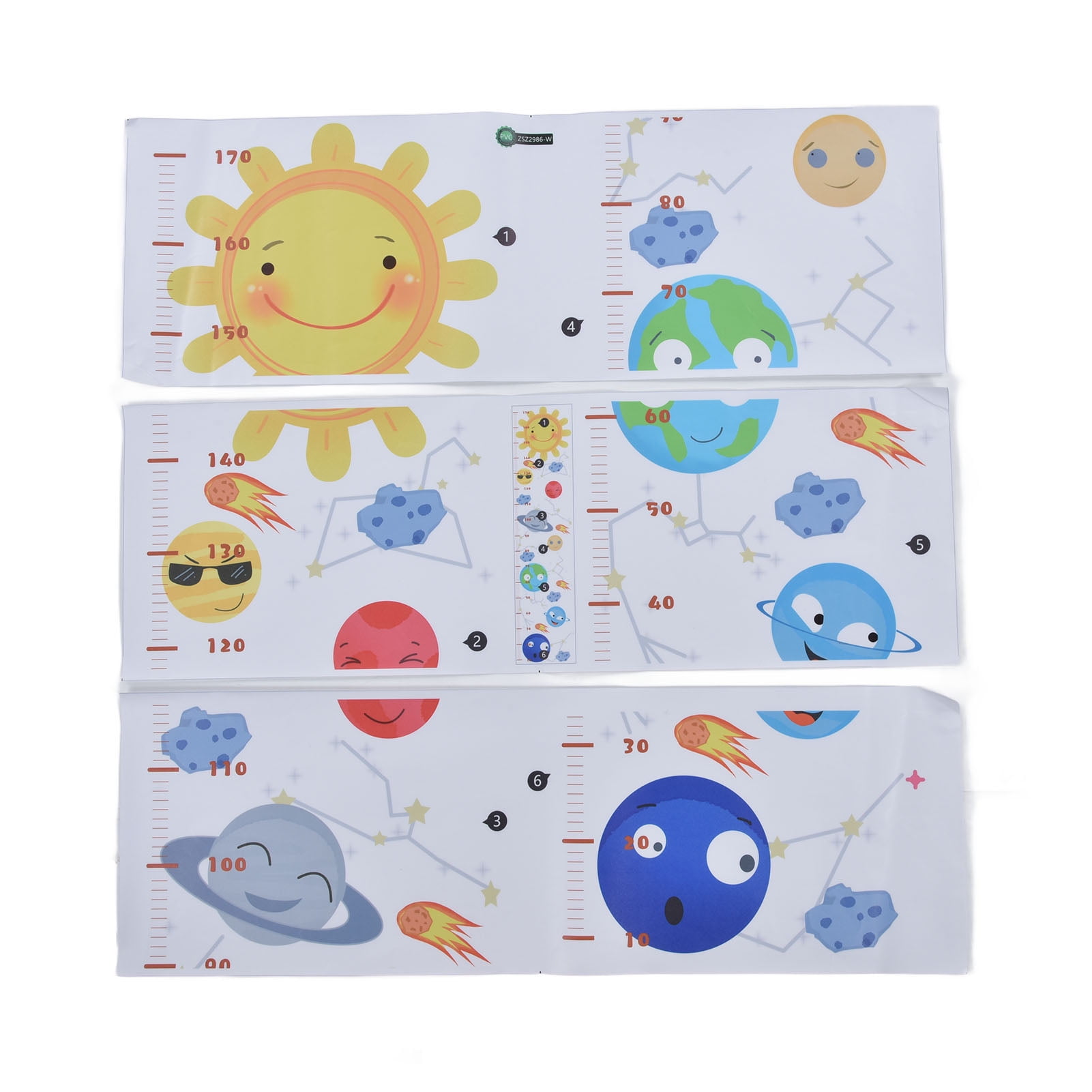 Kids Height Growth Chart Wall Sticker Pattern PVC Height