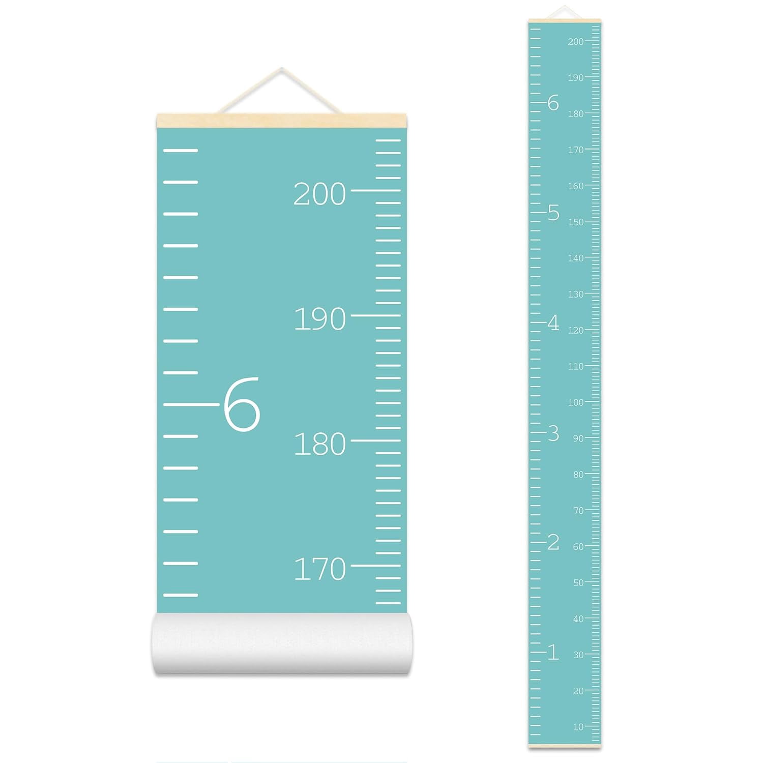 Kids Height Wall Chart Green Height Measurement for Wall Growing Chart ...