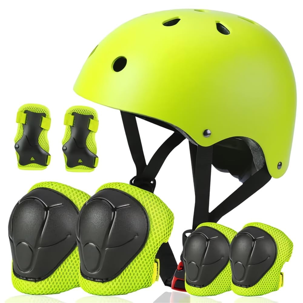 Kids Helmet, Toddler Helmet Adjustable Toddler Bike Helmet Ages 3-8 Years Old Boys Girls Multi-Sports Safety，Green