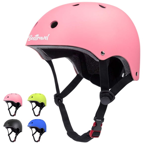 Kids Helmet, Toddler Helmet Adjustable Toddler Bike Helmet Ages 3-8 Years Old Boys Girls Multi-Sports Safety，Pink