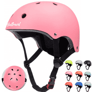 Besttravel Kids Bike Helmet, Toddler Bicycles Helmets for Ages 3-8 Years Boys Girls, Multi-Sport Kids Helmet for Bicycles Skateboarding Scooter Balance, Pink