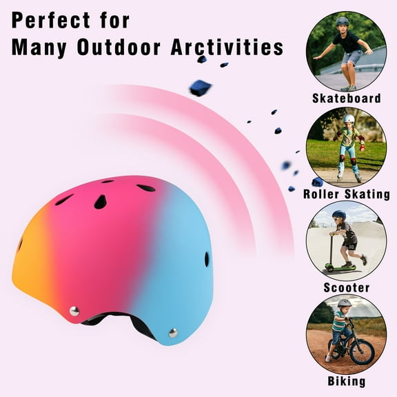 Kids Helmet Toddler Helmet Adjustable Toddler Bike Helmet Ages 3-8 Years Old Boys Girls Multi-Sports Safety