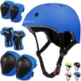 thumbnail image 1 of Kids Bike Helmet & Protective Gear Set for Toddlers Age 3-8, Adjustable for Cycling & Skateboarding - Blue, 1 of 7