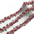 thumbnail image 1 of Kids Helper Lace Floral Trim 5 Yards Embroidery Venise Rose Flower Applique Sewing DIY Ribbon Craft for Dress Wedding Party Decoration (Red), 2cm, 1 of 4
