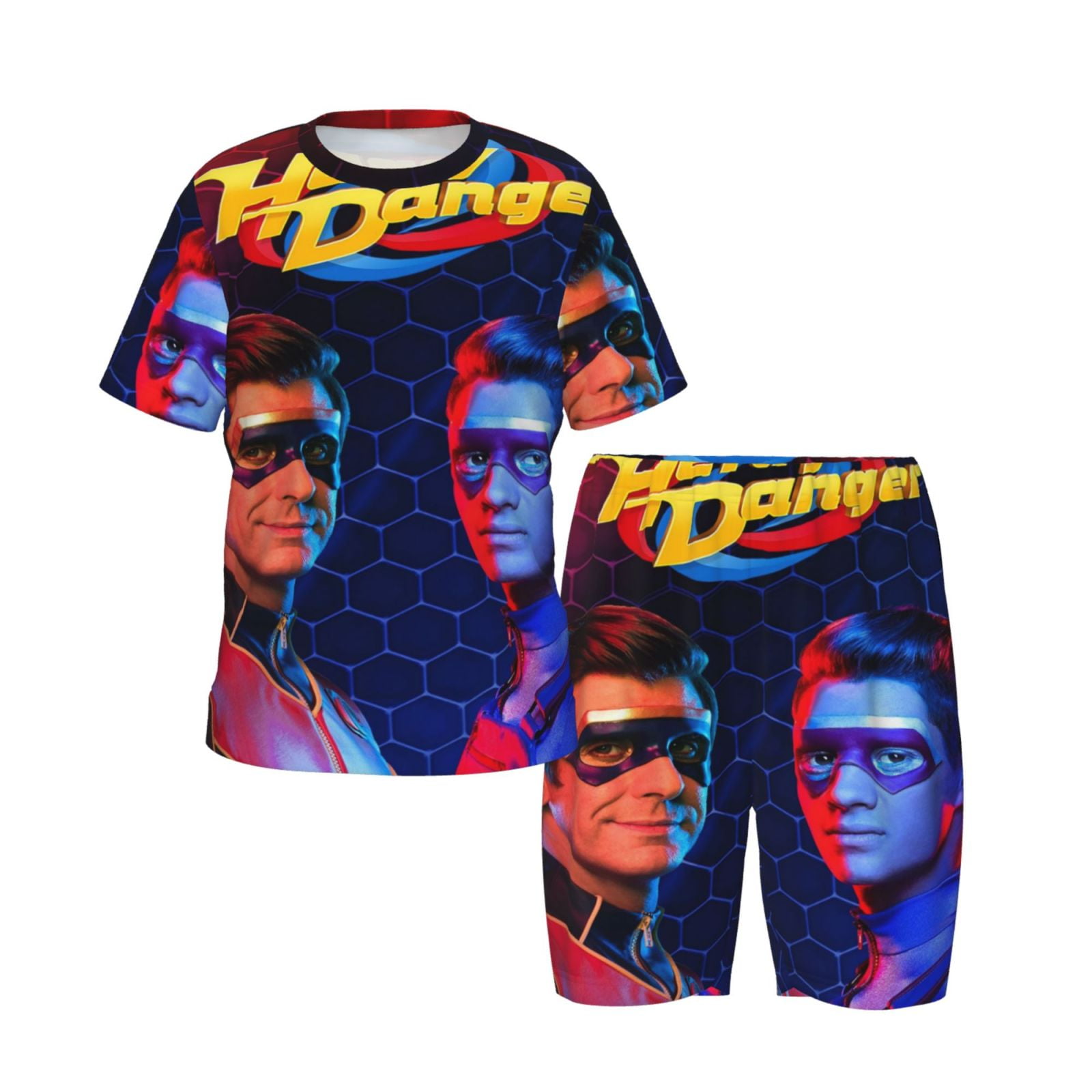 Kids Henry Danger Pajama Set Kids Cartoon Tee Shirt And Short Set 2PCS