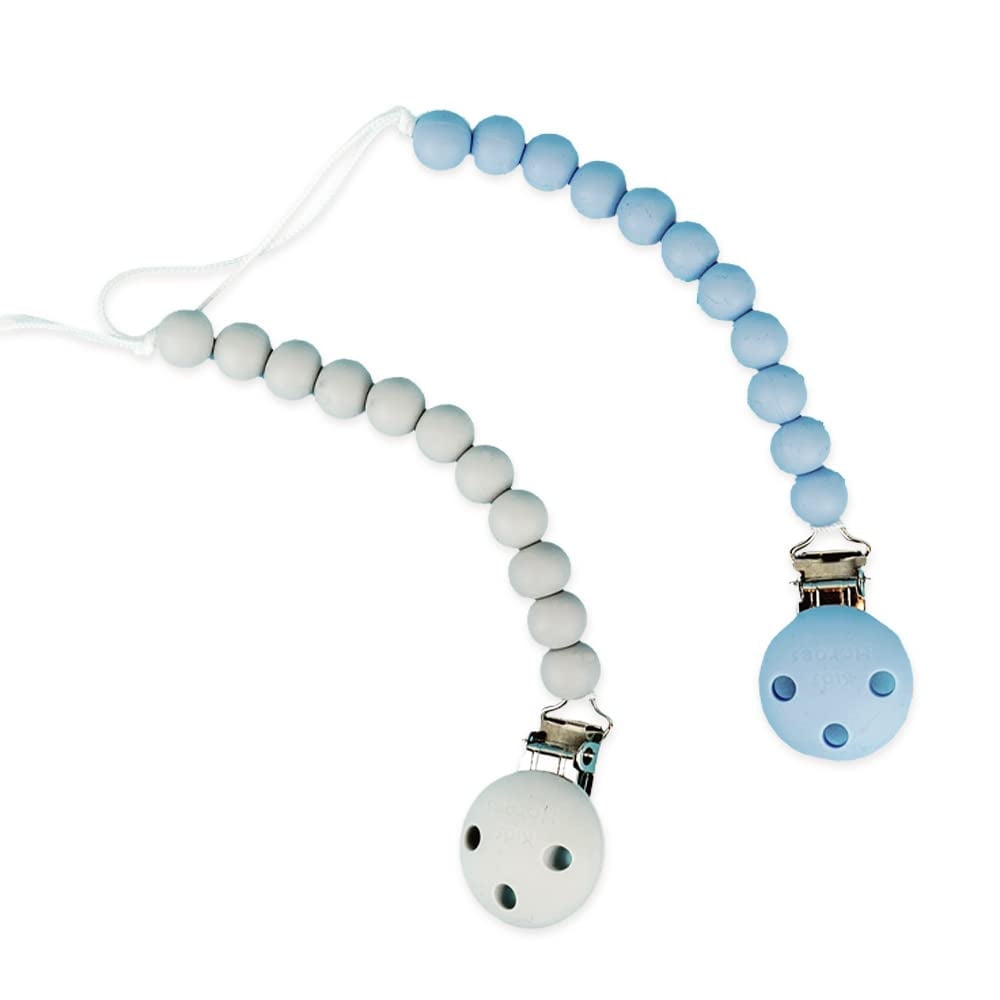 Kids Heroes Silicone Pacifier Holder Clip with One Piece Design for ...