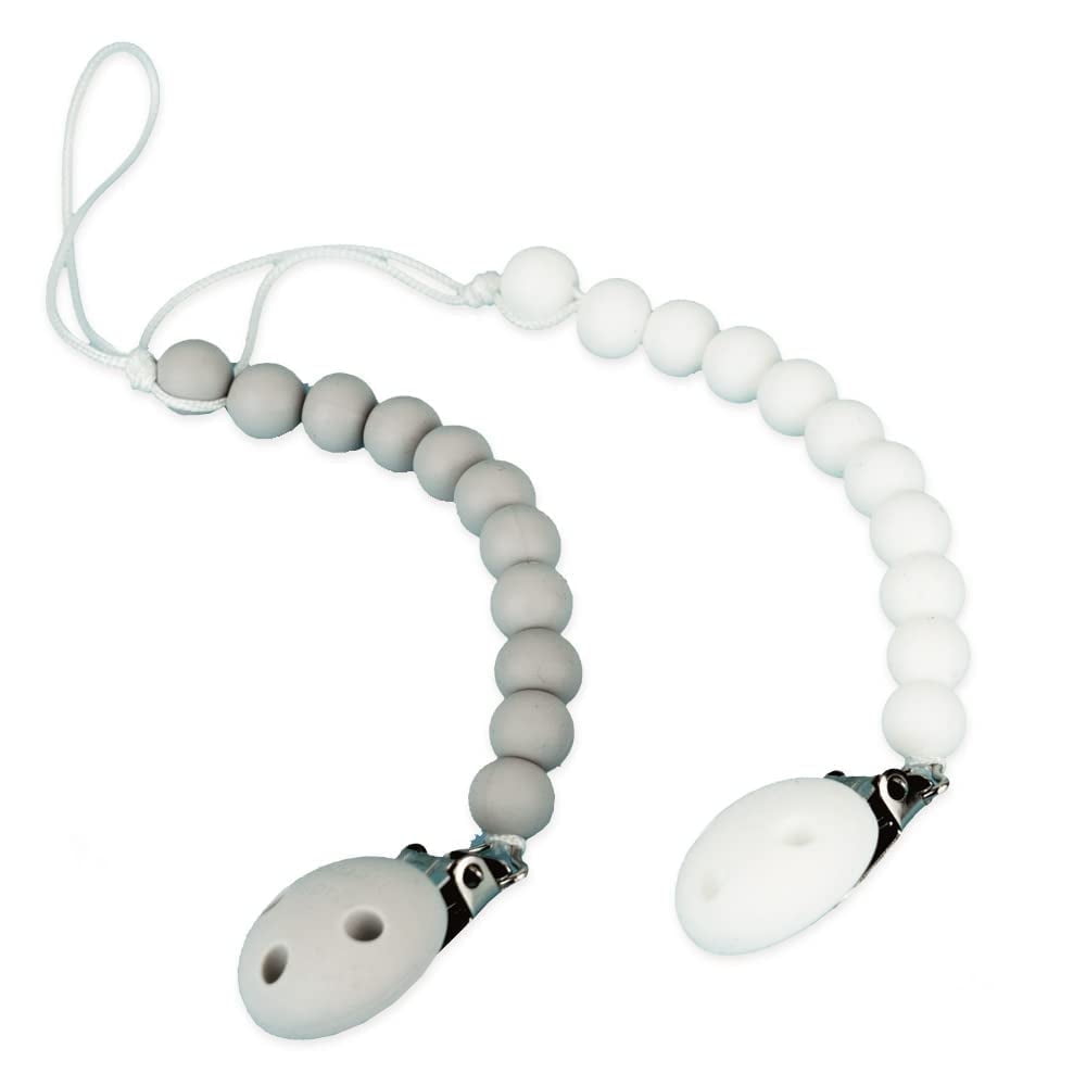 Kids Heroes Silicone Pacifier Holder Clip with One Piece Design for ...