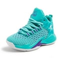 thumbnail image 1 of Kids High-Top Basketball Shoes - Boys' Athletic Sneakers with Breathable Mesh, 1 of 12