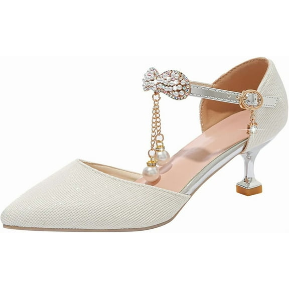 Kids High heels Sandals for Girls | Pointed and wrapped head Shoes | Summer Party Dress Shoes