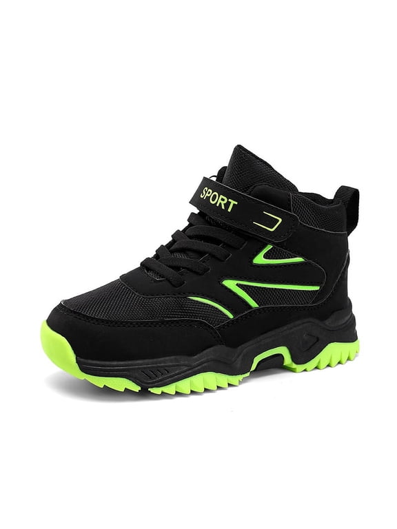 Kids High-top Sneakers Boys Girls Sports Shoes Unisex-Child Climbing Shoes Waterproof Non-slip Outdoor Travel Shoes
