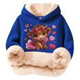 thumbnail image 1 of Kids Highland Cow Sweatshirt- Soft Lined Christmas Sweatshirts with Highland Cow Print, Cozy Warm Kids Jacket Top for Winter Outdoor Play and Holiday Activities, 1 of 5