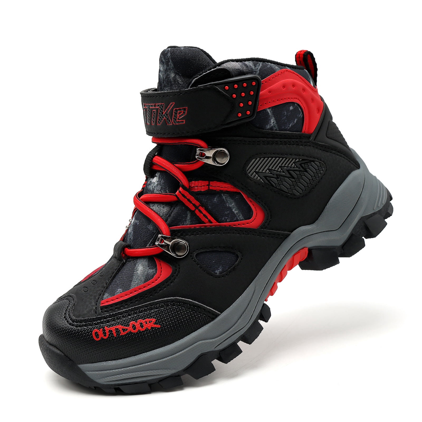 FANGFIUP Boys Snow Boots Winter Waterproof Antiskid Boots Hiking Outdoor Shoes Booties for Unisex Kids (Little Kid/Big Kid)