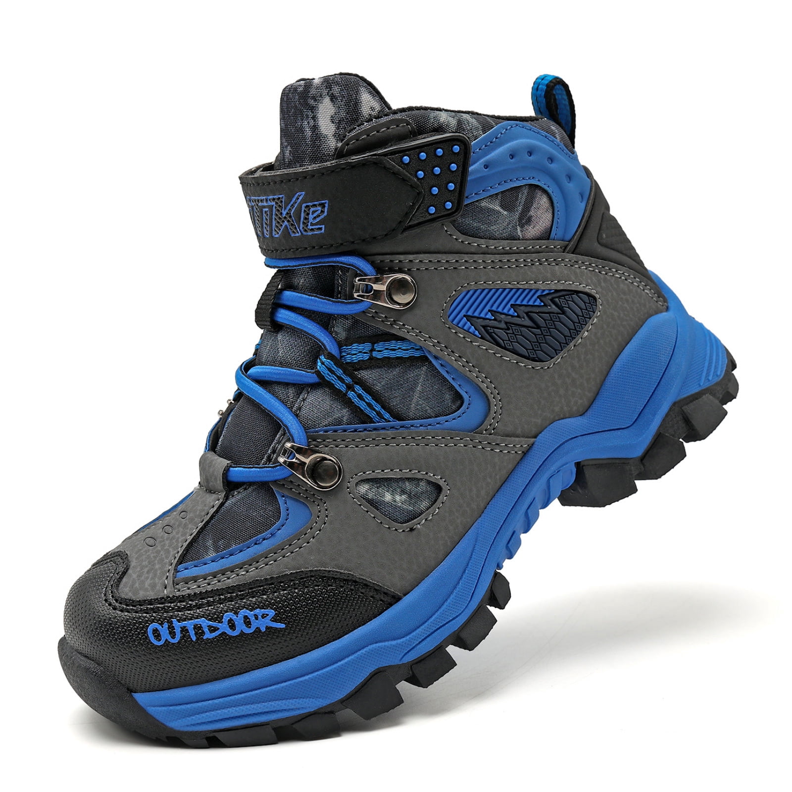 FANGFIUP Boys Snow Boots Winter Waterproof Antiskid Boots Hiking Outdoor Shoes Booties for Unisex Kids (Little Kid/Big Kid)