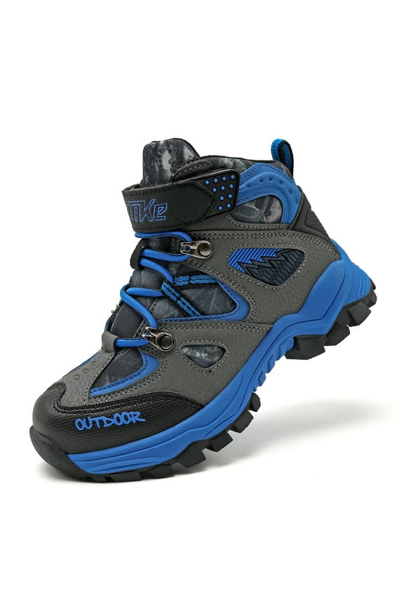 Boys Snow Boots Winter Waterproof Antiskid Boots Hiking Outdoor Shoes Booties for Unisex Kids (Little Kid/Big Kid)